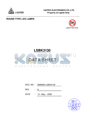 LSBK3130 datasheet - ROUND TYPE LED LAMPS