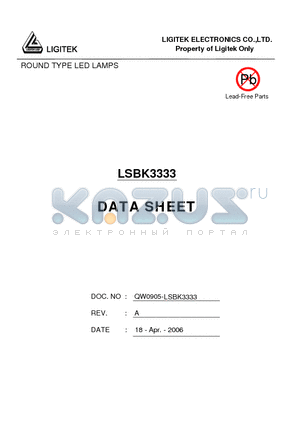 LSBK3333 datasheet - ROUND TYPE LED LAMPS
