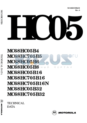 MC68HC705B5 datasheet - High-density Complementary Metal Oxide Semiconductor (HCMOS) Microcomputer Unit