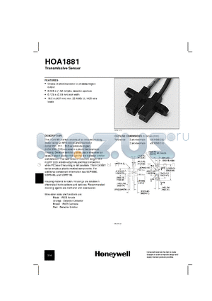 HOA1881 datasheet - Transmissive Sensor