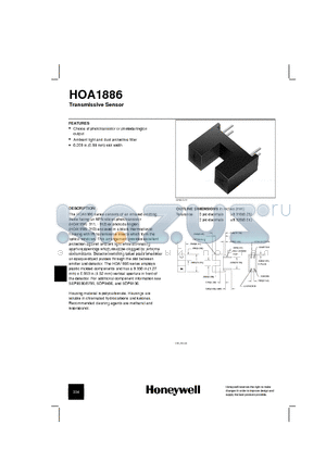 HOA1886 datasheet - Transmissive Sensor