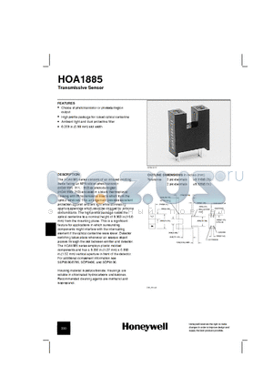 HOA1885-011 datasheet - Transmissive Sensor