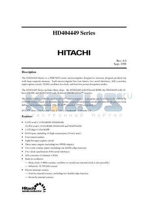 HD404448TF datasheet - HD404449 SERIES