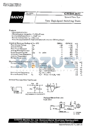 GMB01U datasheet - Very High-Speed Switching Diode