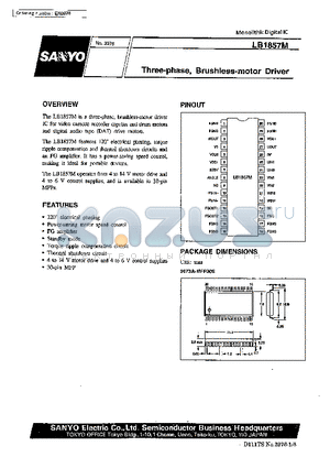 LB1857 datasheet - Three-Phase Brushless-Motor Driver