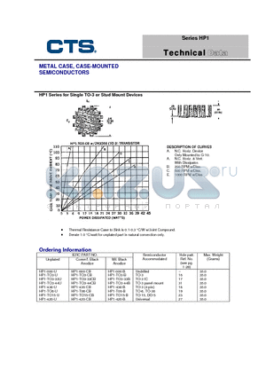 HP1-TO66-35CB datasheet - METAL CASE, CASE-MOUNTED SEMICONDUCTORS