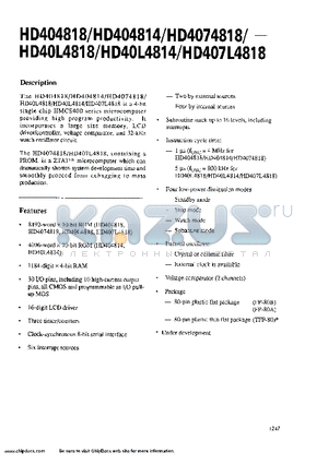 HD404818TF datasheet - 16-digit LCD driver