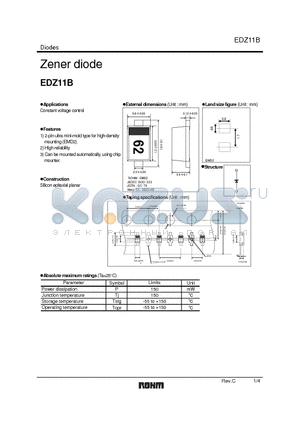 EDZ11B_1 datasheet - Zener diode