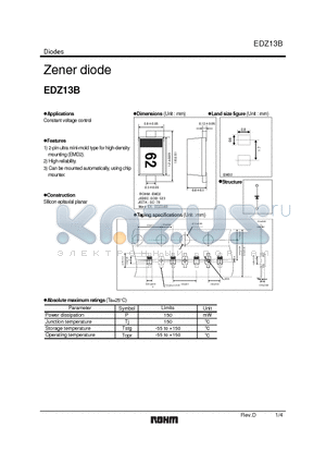 EDZ13B datasheet - Zener diode