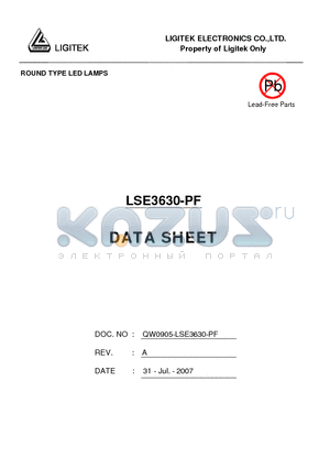 LSE3630-PF datasheet - ROUND TYPE LED LAMPS