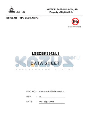 LSEDBK3342-L1 datasheet - BIPOLAR TYPE LED LAMPS