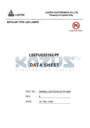 LSEFUG55162-PF datasheet - BIPOLAR TYPE LED LAMPS