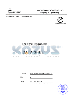 LSIR3341-S201-PF datasheet - INFRARED EMITTING DIODES