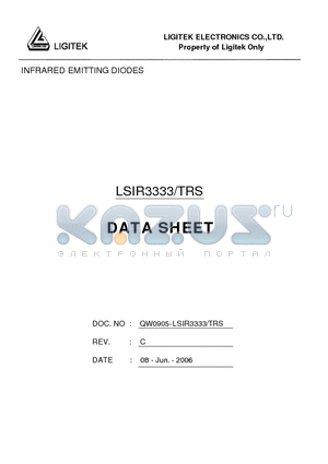 LSIR3333-TRS datasheet - INFRARED EMITTING DIODES