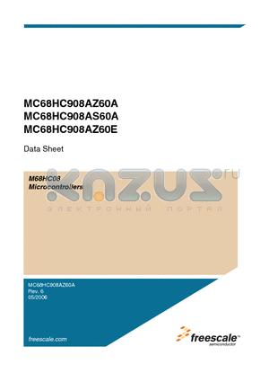 MC68HC908AS60AMFN datasheet - M68HC08 Microcontrollers
