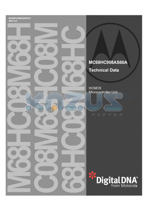 MC68HC908AZ60A datasheet - HCMOS Microcontroller Unit