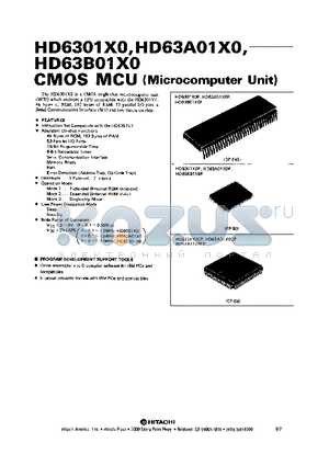 HD63B01X0CP datasheet - CMOS MCU