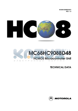 MC68HC908BD48IB datasheet - HCMOS Microcontroller Unit