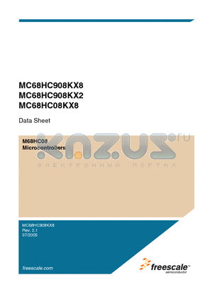 MC68HC908KX8MDW datasheet - M68HC08 Microcontrollers