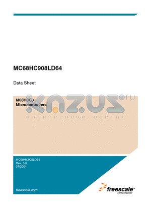 MC68HC908LD64 datasheet - Microcontrollers