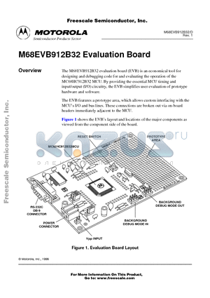 MC68HC912B32FU8 datasheet - Evaluation Board
