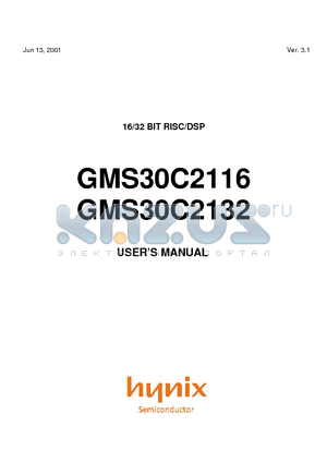 GMS30C2132 datasheet - USERS MANUAL