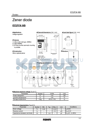 EDZC6.8B datasheet - Zener diode