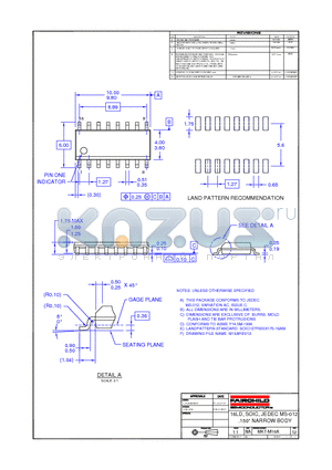 MKT-M16A datasheet - 16LD, SOIC, JEDEC MS-012 .150