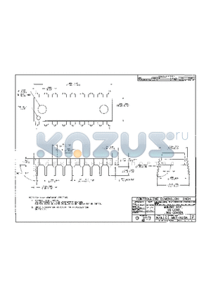 MKT-N18A datasheet - MOLDED DIP, 18 LEAD, .300 CETER