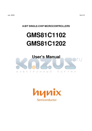 GMS87C1102 datasheet - 8-BIT SINGLE-CHIP MICROCONTROLLERS