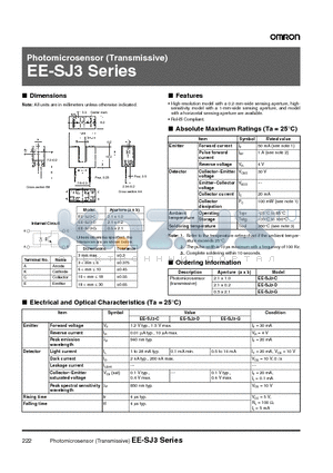 EE-SJ3-G datasheet - Photomicrosensor (Transmissive)