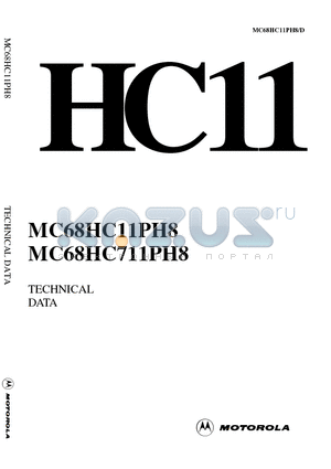 MC68S11PH8CFN4 datasheet - High-density Complementary Metal Oxide Semiconductor (HCMOS) Microcomputer Unit