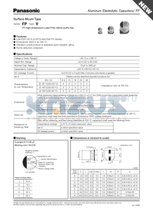 EEEFP0J220AR datasheet - Aluminum Electrolytic Capacitors