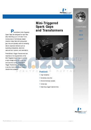 GP-485 datasheet - Mini-Triggered Spark Gaps and Transformers