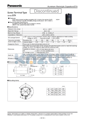 EEGTA2W332G datasheet - Screw Terminal Type