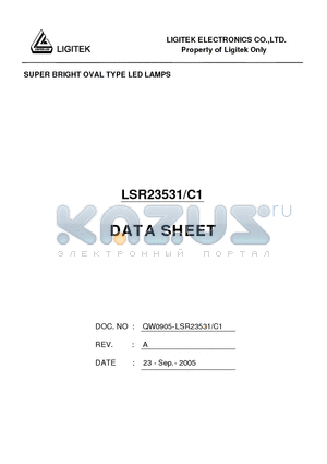 LSR23531-C1 datasheet - SUPER BRIGHT OVAL TYPE LED LAMPS