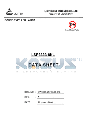 LSR3333-8KL datasheet - ROUND TYPE LED LAMPS