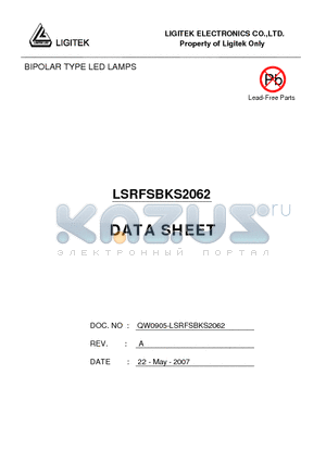 LSRFSBKS2062 datasheet - BIPOLAR TYPE LED LAMPS