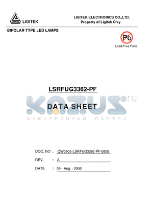 LSRFUG3362-PF datasheet - BIPOLAR TYPE LED LAMPS