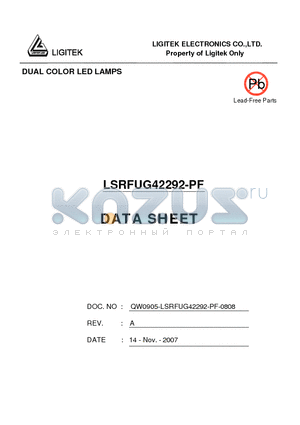 LSRFUG42292-PF datasheet - DUAL COLOR LED LAMPS