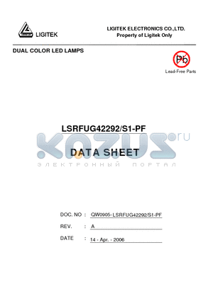 LSRFUG42292-S1-PF datasheet - DUAL COLOR LED LAMPS