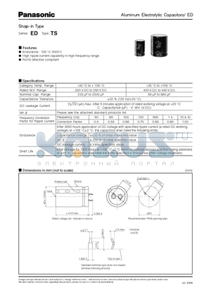 EETED2G151JJ datasheet - Snap-in Type