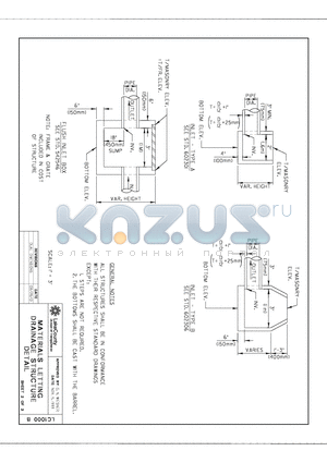 LC1000B datasheet - MATERIALS LETTING DRAINAGE STRUCTURE DETAIL