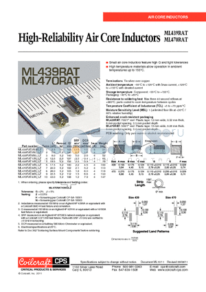 ML470RAT18N_LZ datasheet - High-Reliability Air Core Inductors