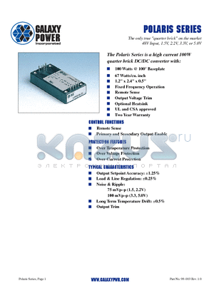 GPP1V5-15 datasheet - Polaris Series