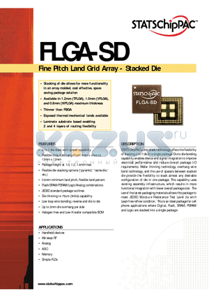 FLGA-SD datasheet - Fine Pitch Land Grid Array - Stacked Die