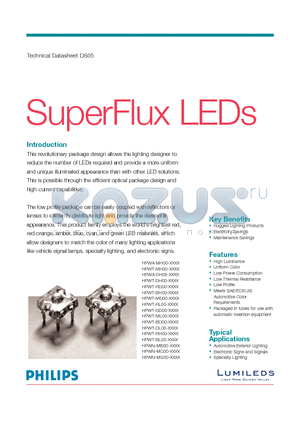 HPWA-MH00-XXXX datasheet - SuperFlux LEDs