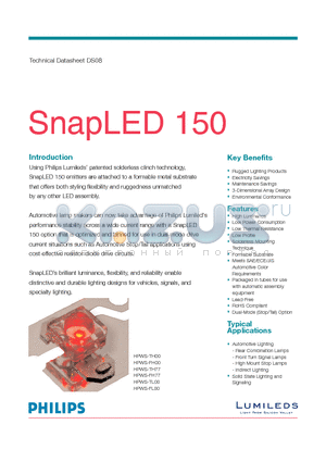 HPWS-FL00 datasheet - SnapLED 150