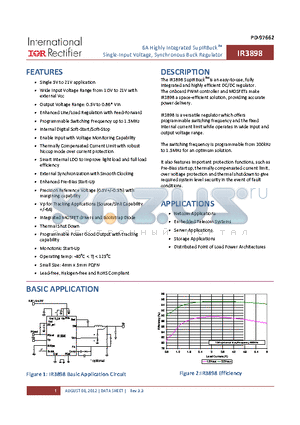 GRM188R71E104KA01B datasheet - 6A HIGHLY INTERGRATED SUPLRBUCK