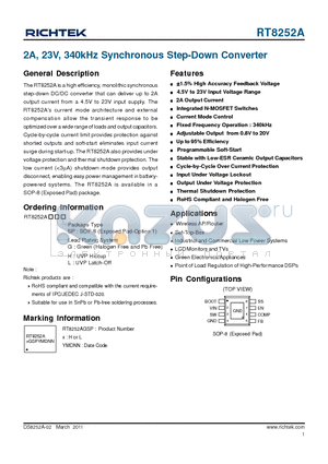 GRM31CR60J476M datasheet - 2A, 23V, 340kHz Synchronous Step-Down Converter